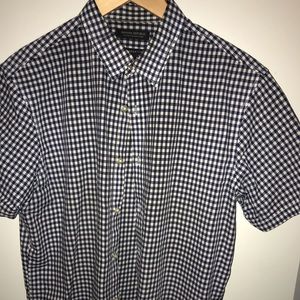 Banana Republic short sleeve checkered shirt.